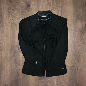 White House Black Market Perfect Form Zip Blazer